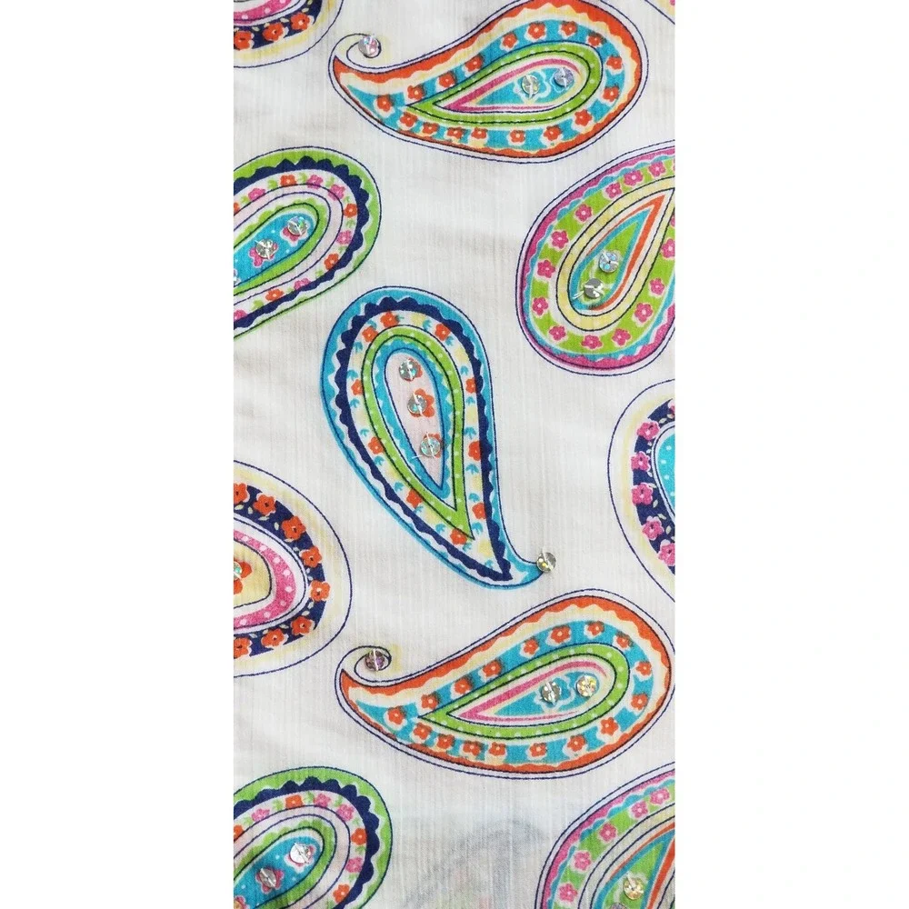 Window Valance 20x 90, multi color boho‎ paisley